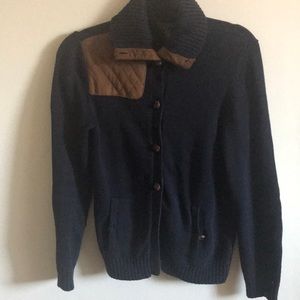 Ralph Lauren navy blue sweater with elbow patch